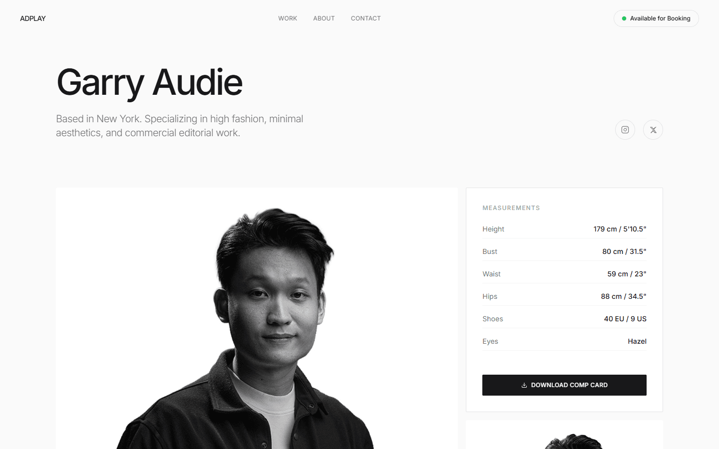 Runway — Model Portfolio