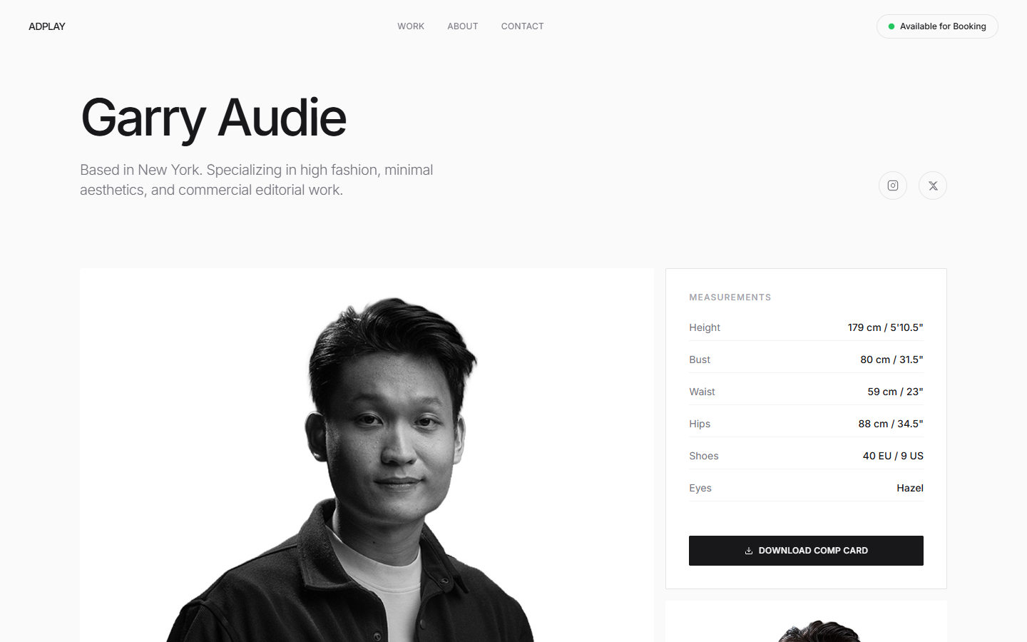 Runway — Model Portfolio